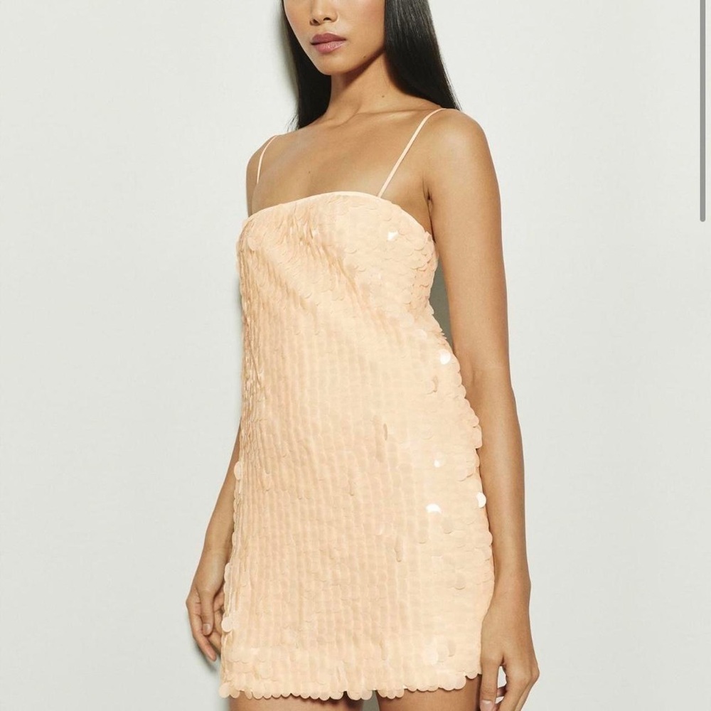Sequin Reformation Alisha mini dress